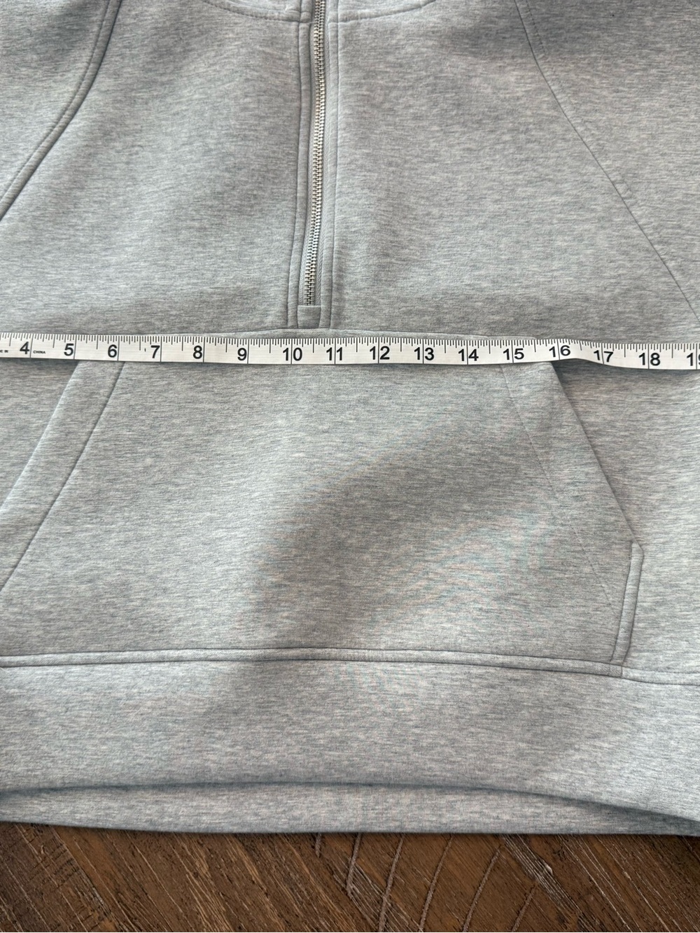 CALIA’s Women’s Soft Scuba 1/4 Zip Pullover Color Light Gray Size Small - Picture 2 of 7
